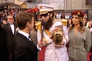 the oscars red carpet dictator 300x200 The Dictator : Un dictateur perdu en Amérique