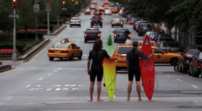 Du surf dans les rues de New York