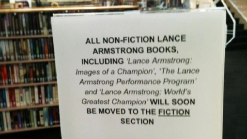 media xll 5487103 Les livres de Lance Armstrong au rayon fiction en Australie