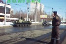 Un militaire russe ivre accidente son char en centre-ville